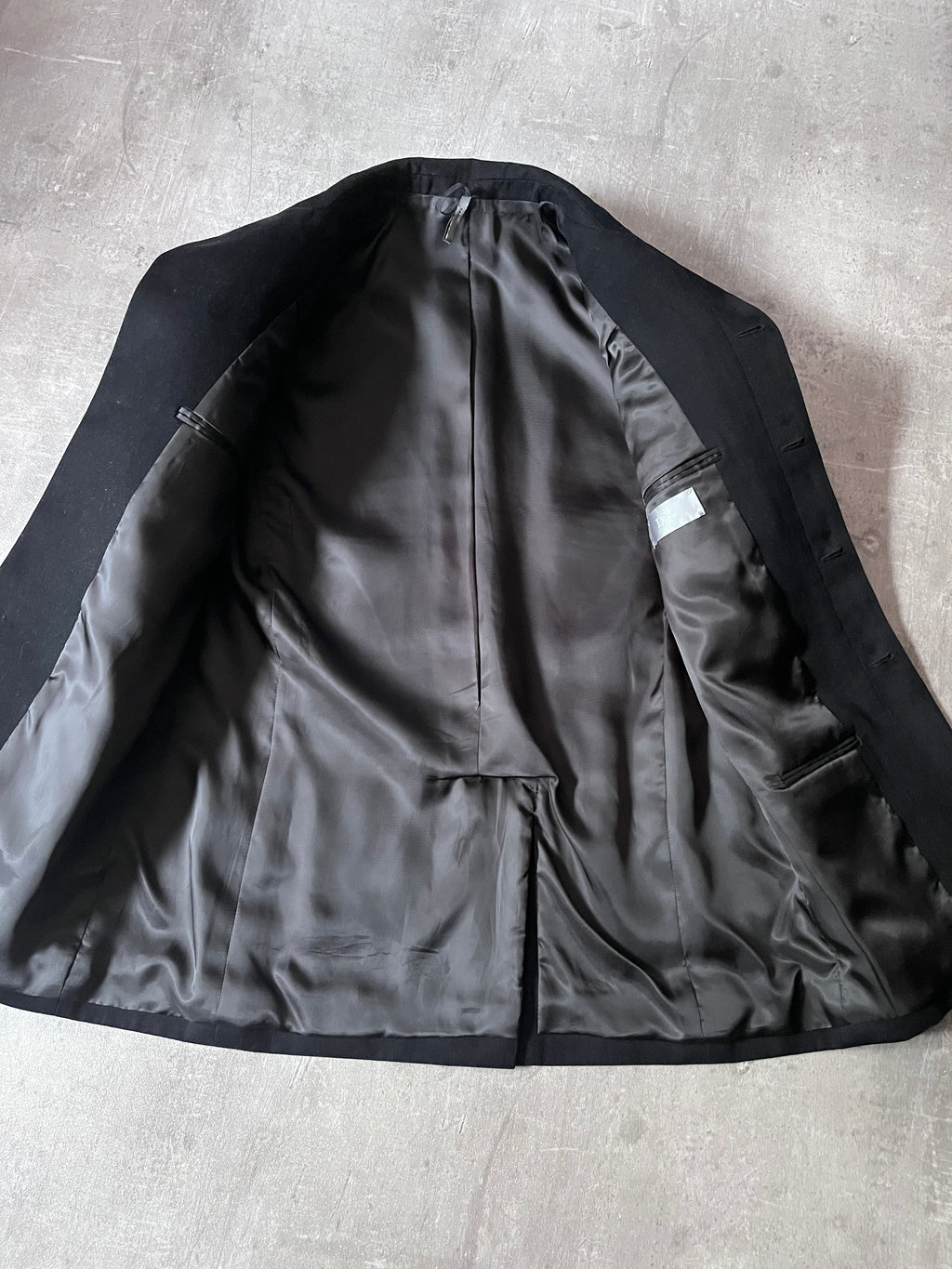 2000s Dior Velour Blazer Jacket Black Men