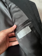 2000s Dior Velour Blazer Jacket Black Men