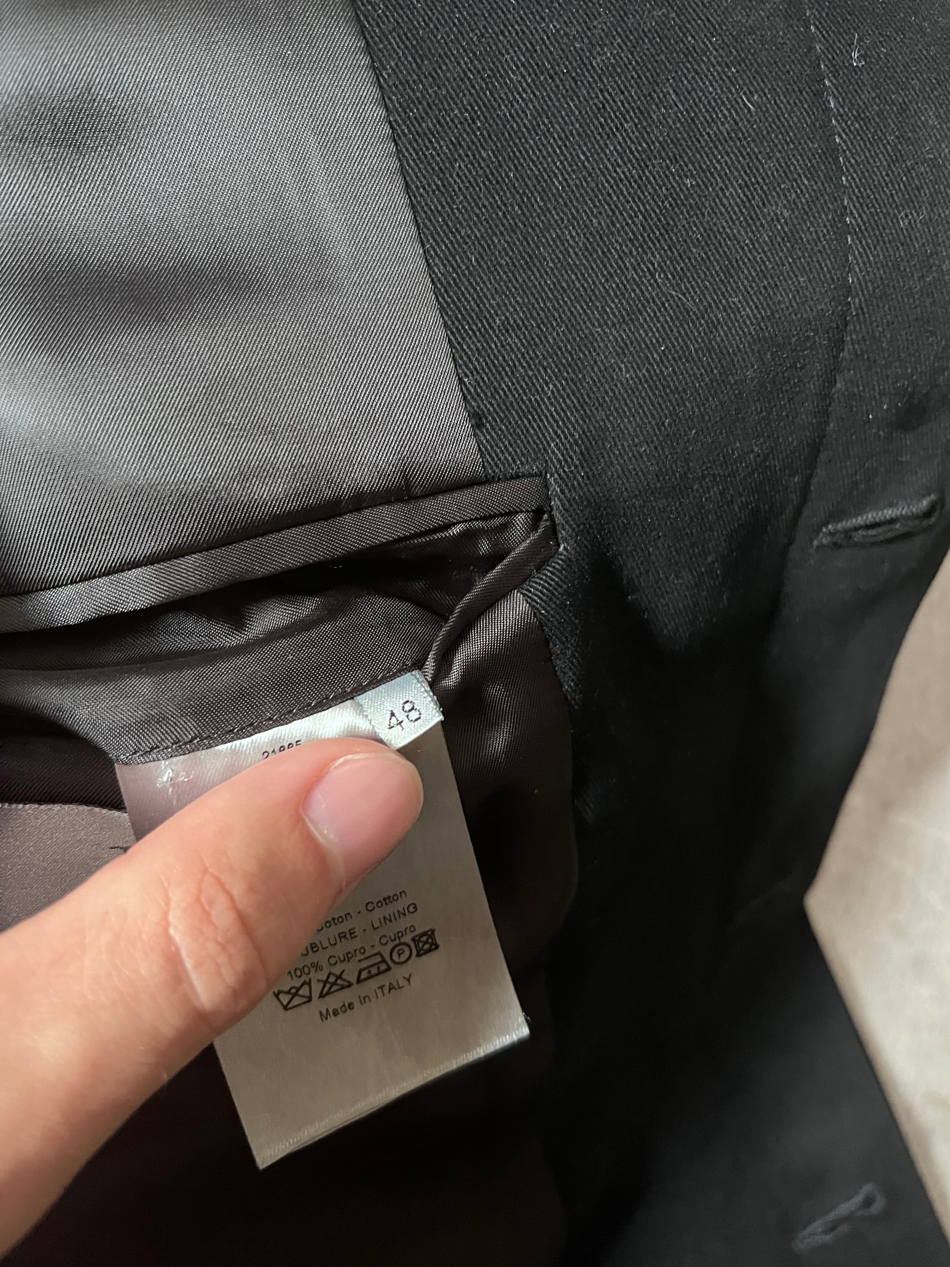 2000s Dior Velour Blazer Jacket Black Men