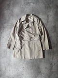 S/S 2008 Dior Homme Short Beltet Coat Beige Men - M