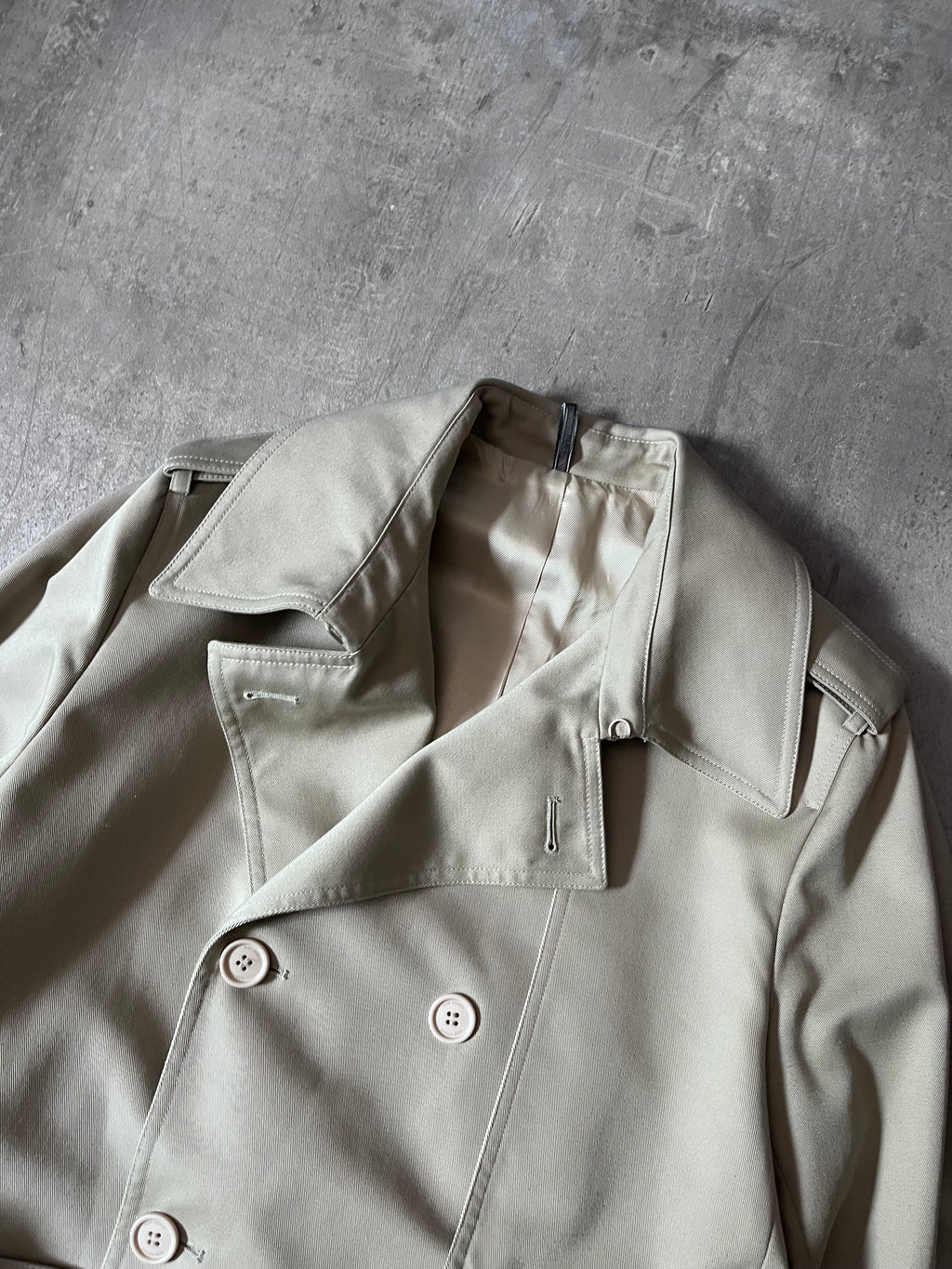 S/S 2008 Dior Homme Short Beltet Coat Beige Men - M