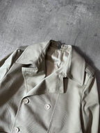 S/S 2008 Dior Homme Short Beltet Coat Beige Men - M