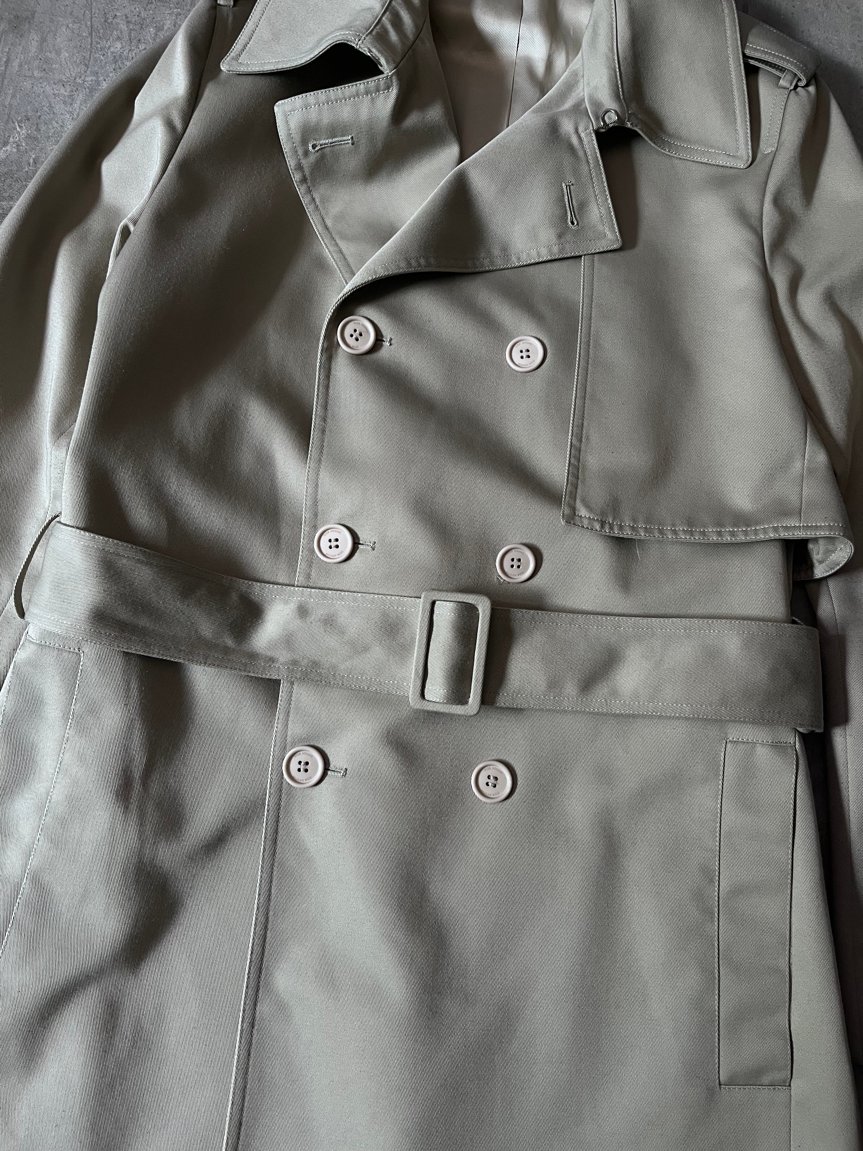 S/S 2008 Dior Homme Short Beltet Coat Beige Men - M
