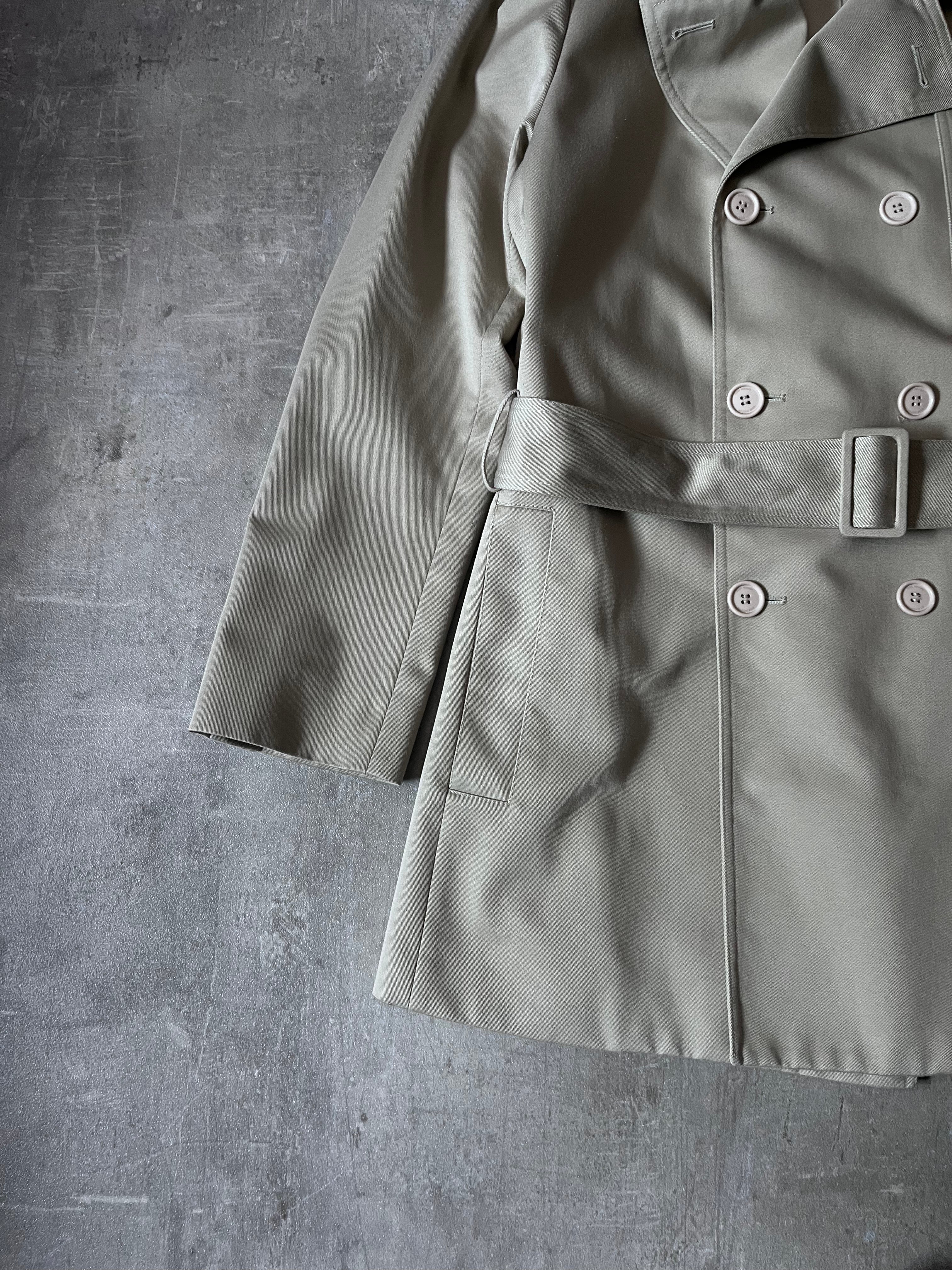 S/S 2008 Dior Homme Short Beltet Coat Beige Men - M