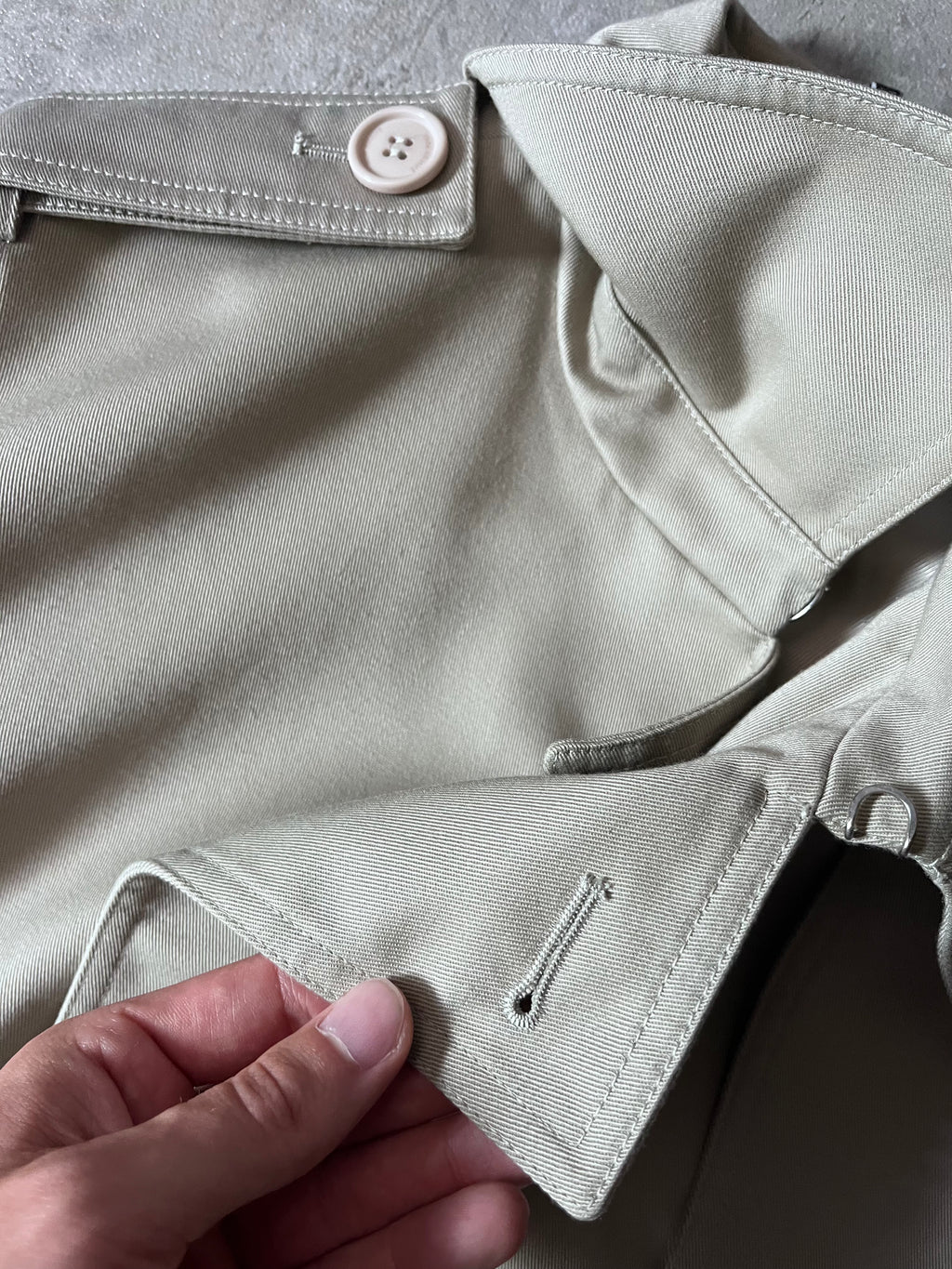 S/S 2008 Dior Homme Short Beltet Coat Beige Men - M