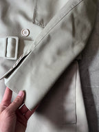 S/S 2008 Dior Homme Short Beltet Coat Beige Men - M
