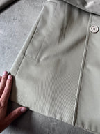 S/S 2008 Dior Homme Short Beltet Coat Beige Men - M