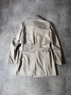 S/S 2008 Dior Homme Short Beltet Coat Beige Men - M