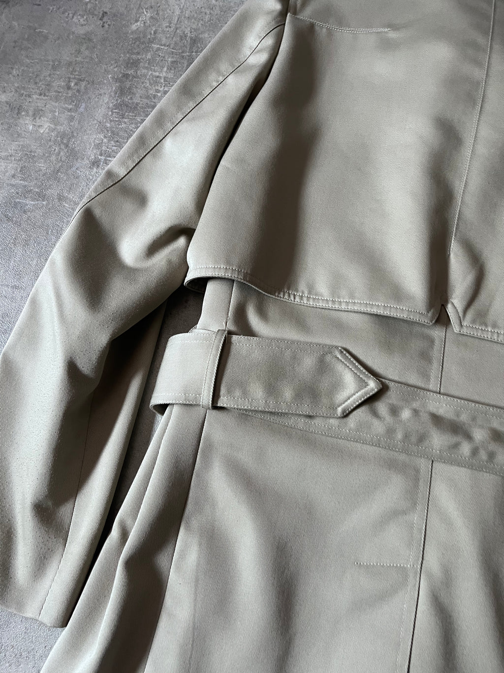 S/S 2008 Dior Homme Short Beltet Coat Beige Men - M