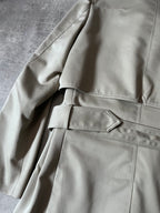 S/S 2008 Dior Homme Short Beltet Coat Beige Men - M