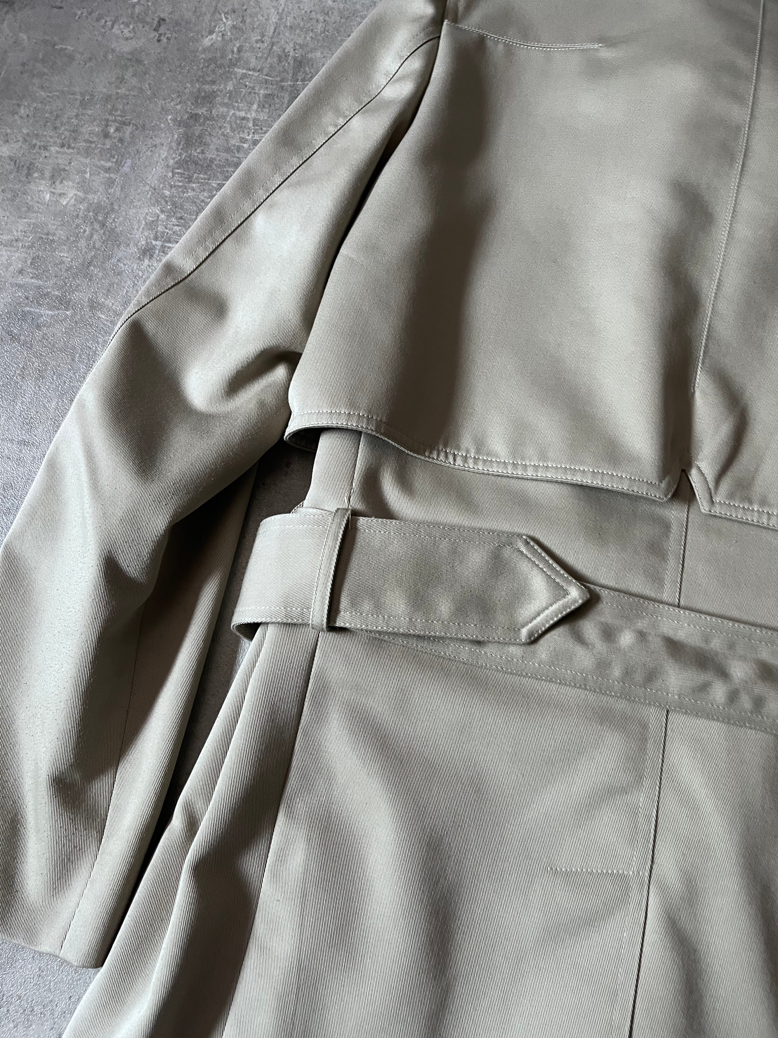 S/S 2008 Dior Homme Short Beltet Coat Beige Men - M
