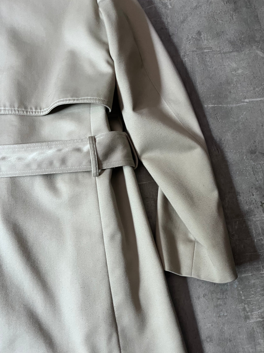 S/S 2008 Dior Homme Short Beltet Coat Beige Men - M