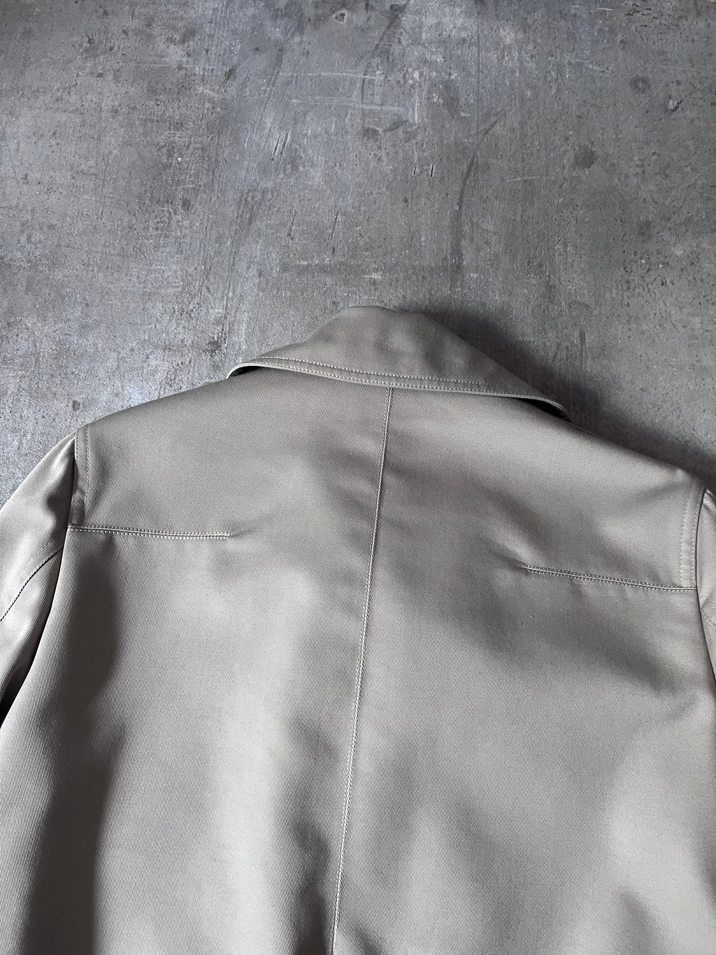 S/S 2008 Dior Homme Short Beltet Coat Beige Men - M