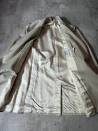 S/S 2008 Dior Homme Short Beltet Coat Beige Men - M