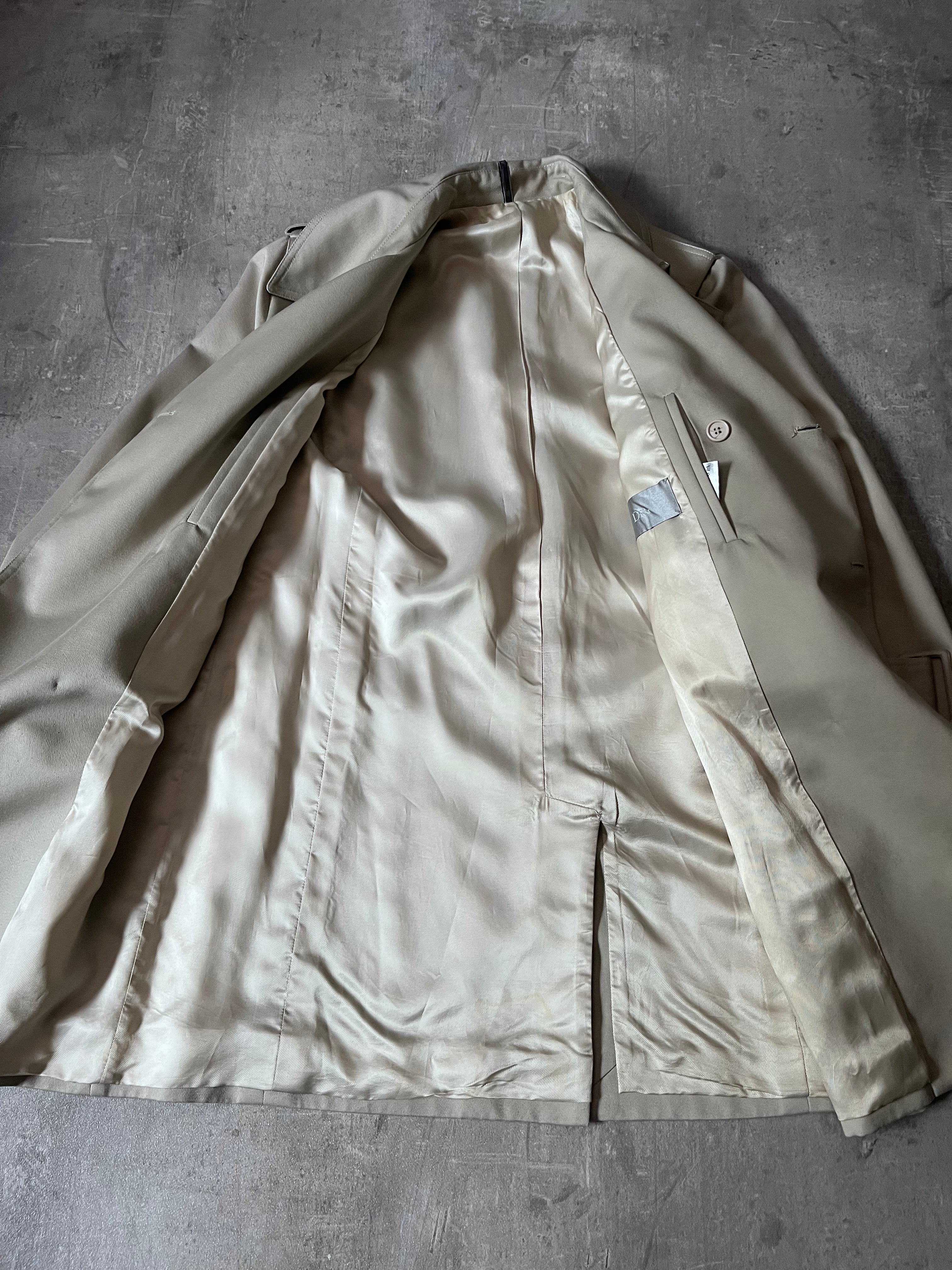 S/S 2008 Dior Homme Short Beltet Coat Beige Men - M