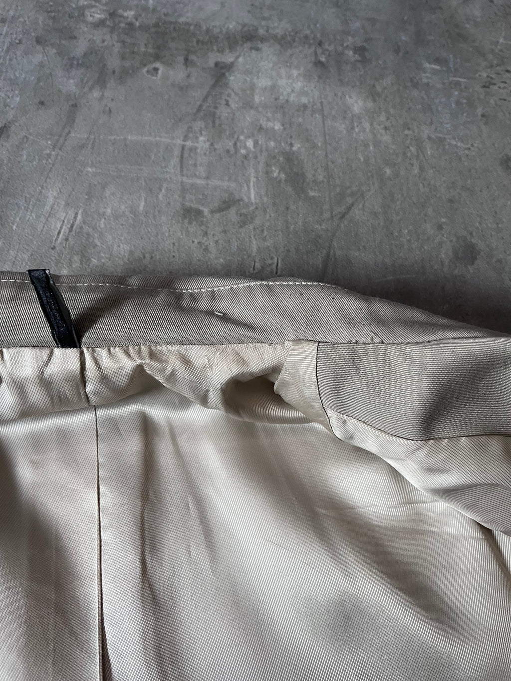 S/S 2008 Dior Homme Short Beltet Coat Beige Men - M