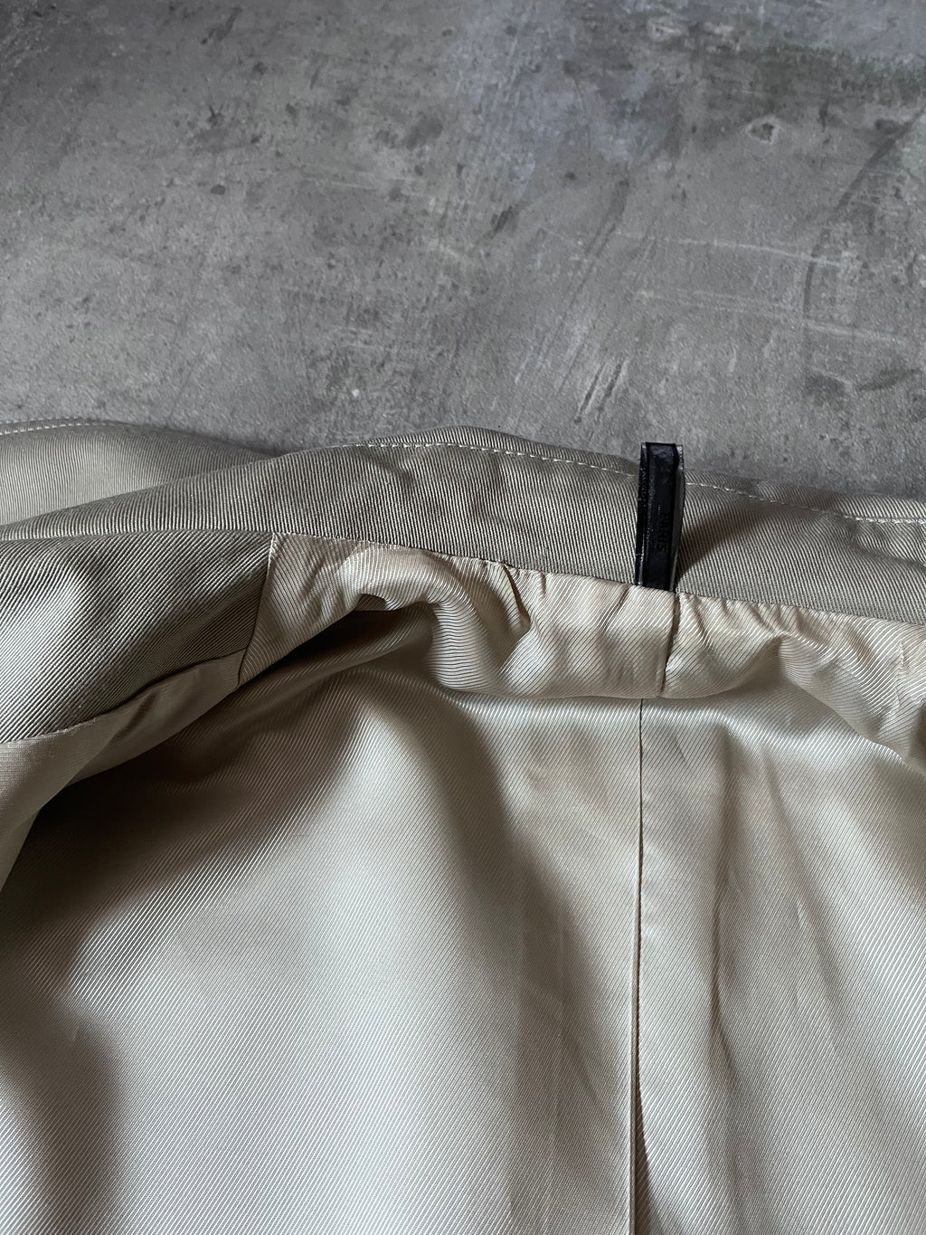 S/S 2008 Dior Homme Short Beltet Coat Beige Men - M