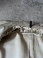 S/S 2008 Dior Homme Short Beltet Coat Beige Men - M