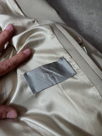 S/S 2008 Dior Homme Short Beltet Coat Beige Men - M