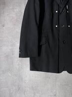Yohji Yamamoto Vintage Runway Wool Long Blazer Jacket Black Men - M