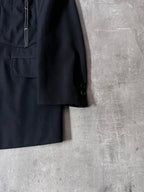 Yohji Yamamoto Vintage Runway Wool Long Blazer Jacket Black Men - M