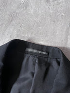 Yohji Yamamoto Vintage Runway Wool Long Blazer Jacket Black Men - M