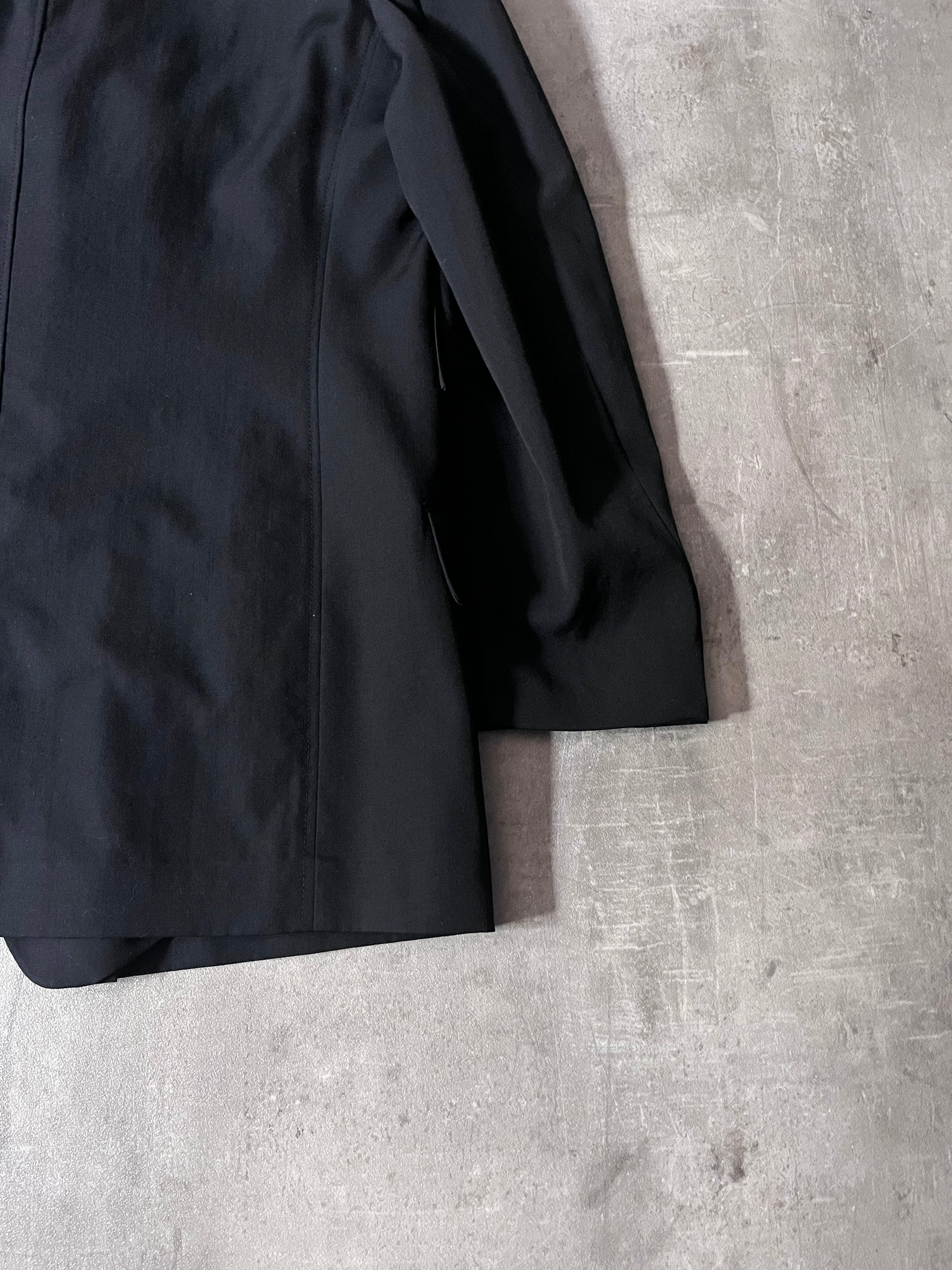 Yohji Yamamoto Vintage Runway Wool Long Blazer Jacket Black Men - M