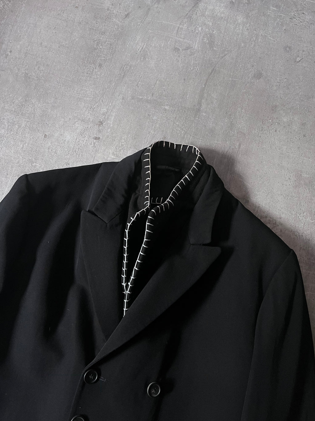 F/W 1996 Yohji Yamamoto Wool Archival Blazer Jacket Black Men - M