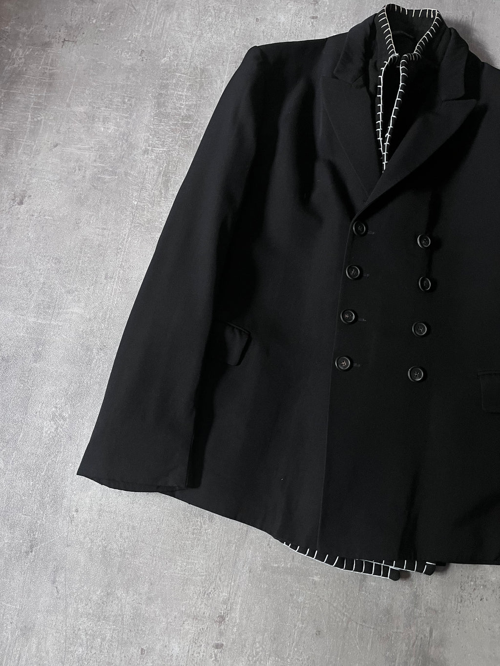 F/W 1996 Yohji Yamamoto Wool Archival Blazer Jacket Black Men - M