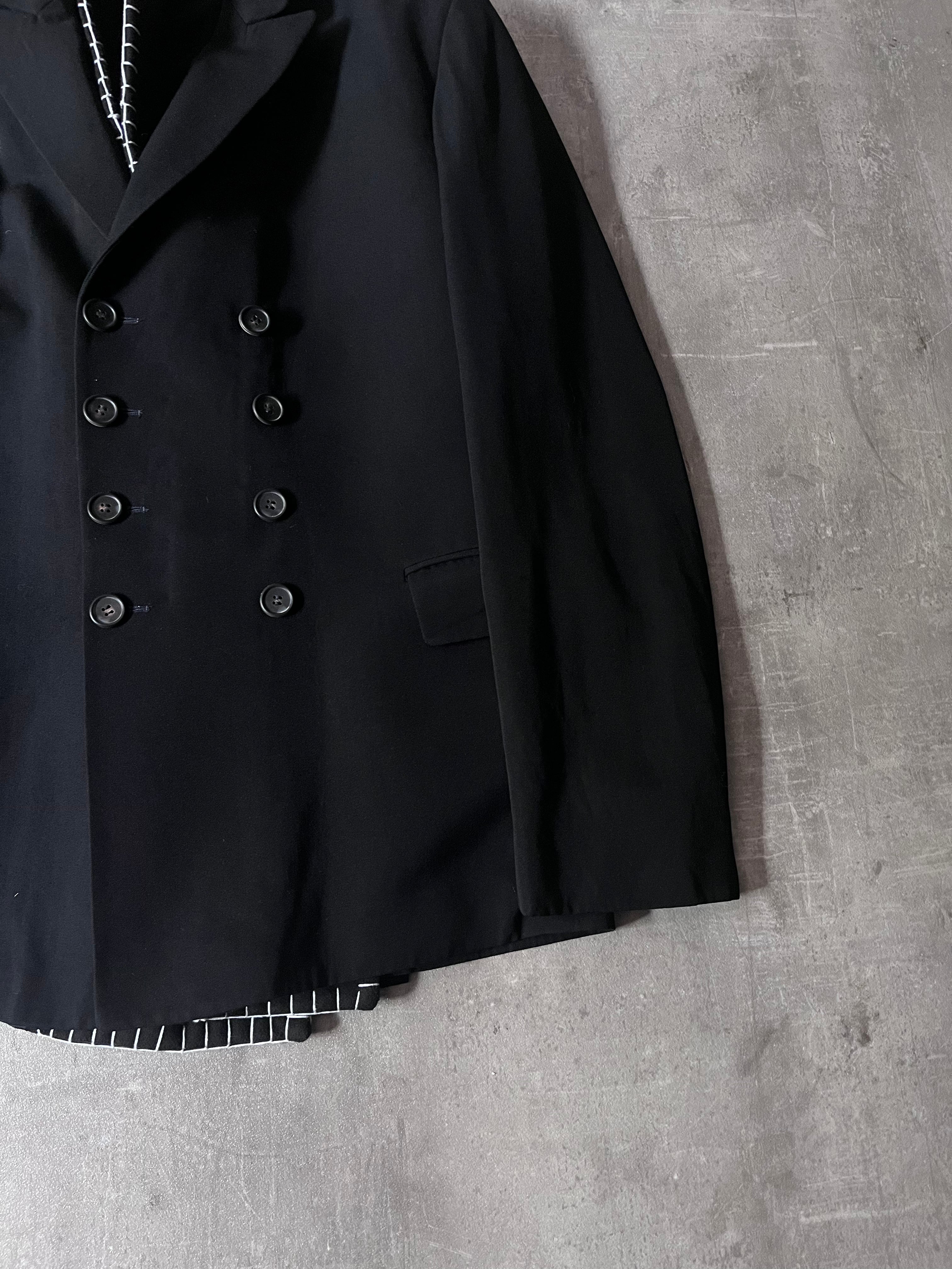 F/W 1996 Yohji Yamamoto Wool Archival Blazer Jacket Black Men - M