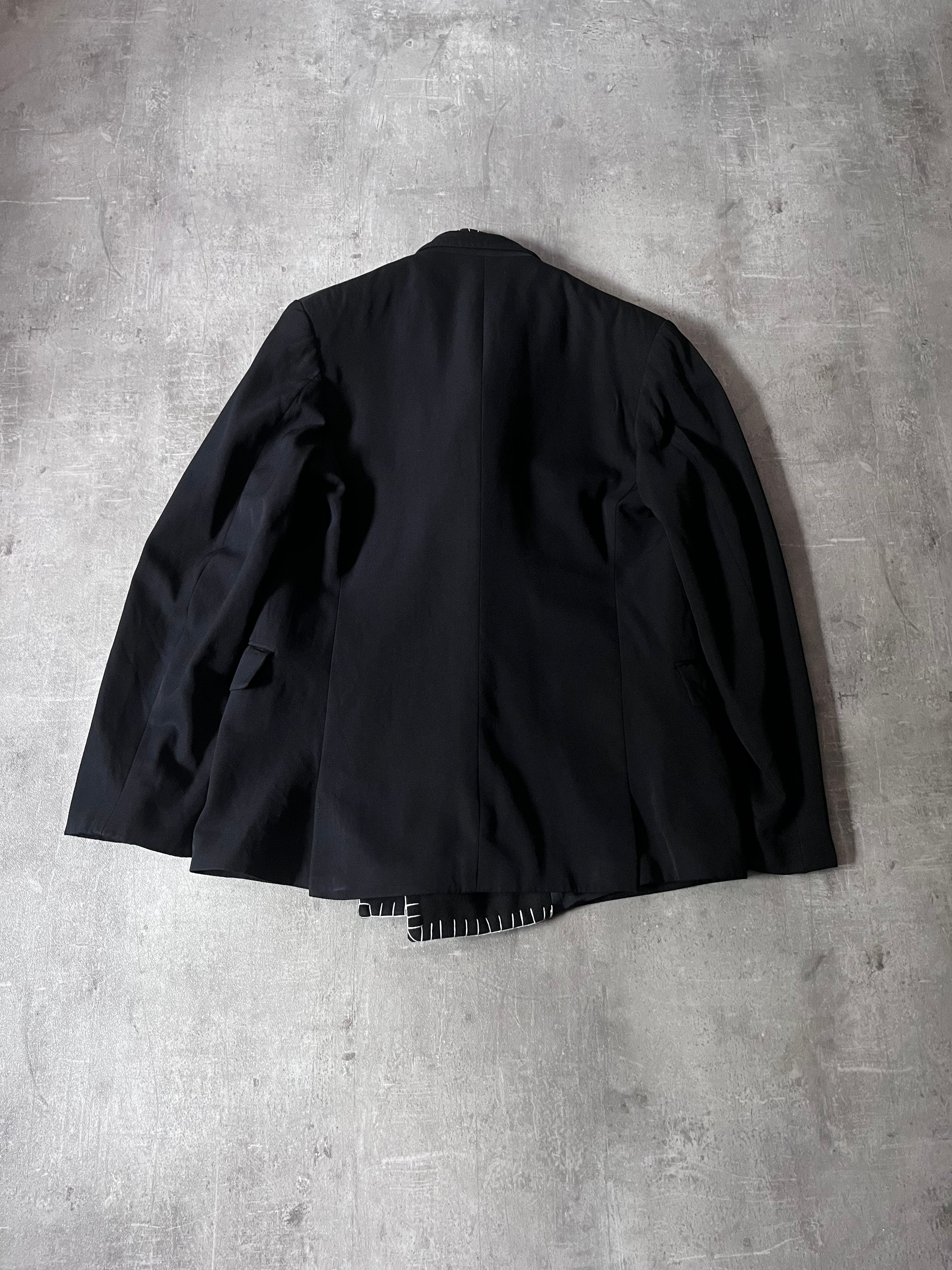 F/W 1996 Yohji Yamamoto Wool Archival Blazer Jacket Black Men - M