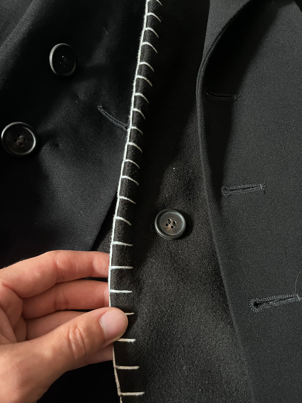F/W 1996 Yohji Yamamoto Wool Archival Blazer Jacket Black Men - M