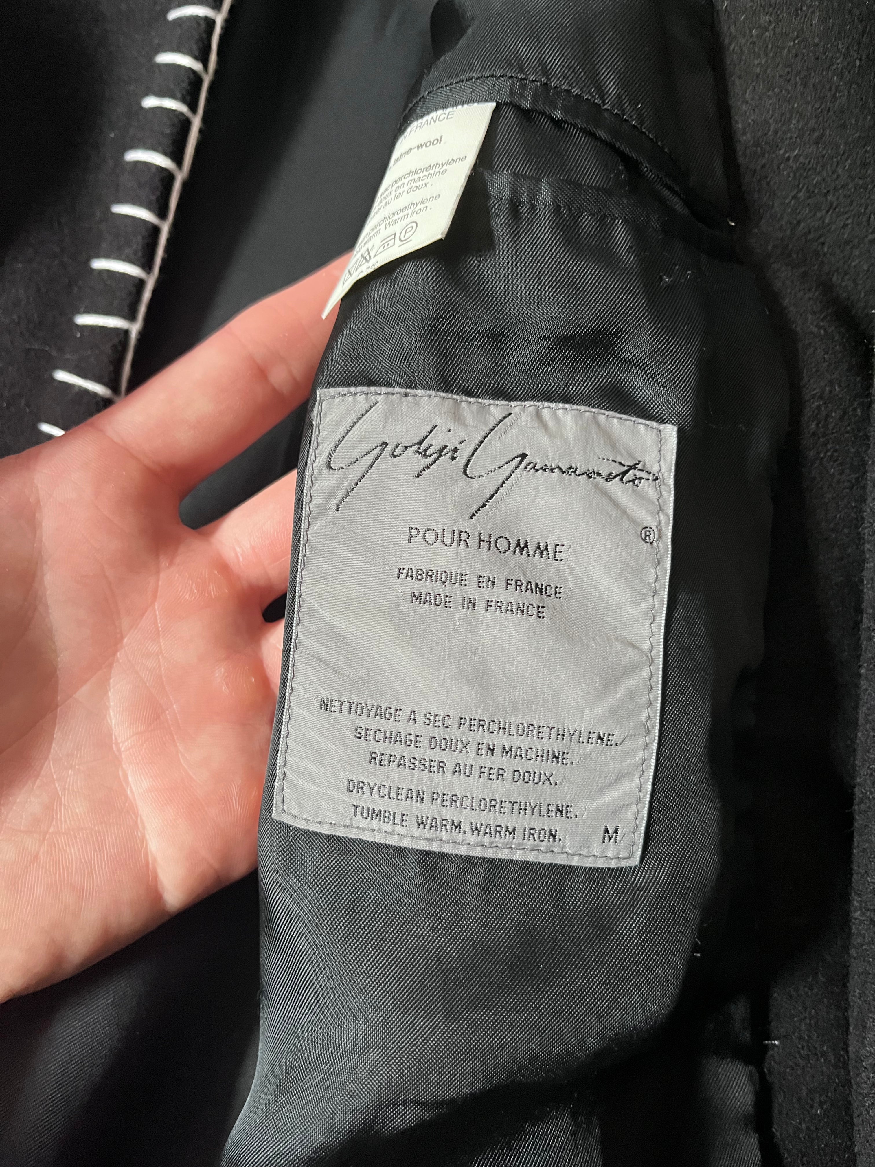 F/W 1996 Yohji Yamamoto Wool Archival Blazer Jacket Black Men - M