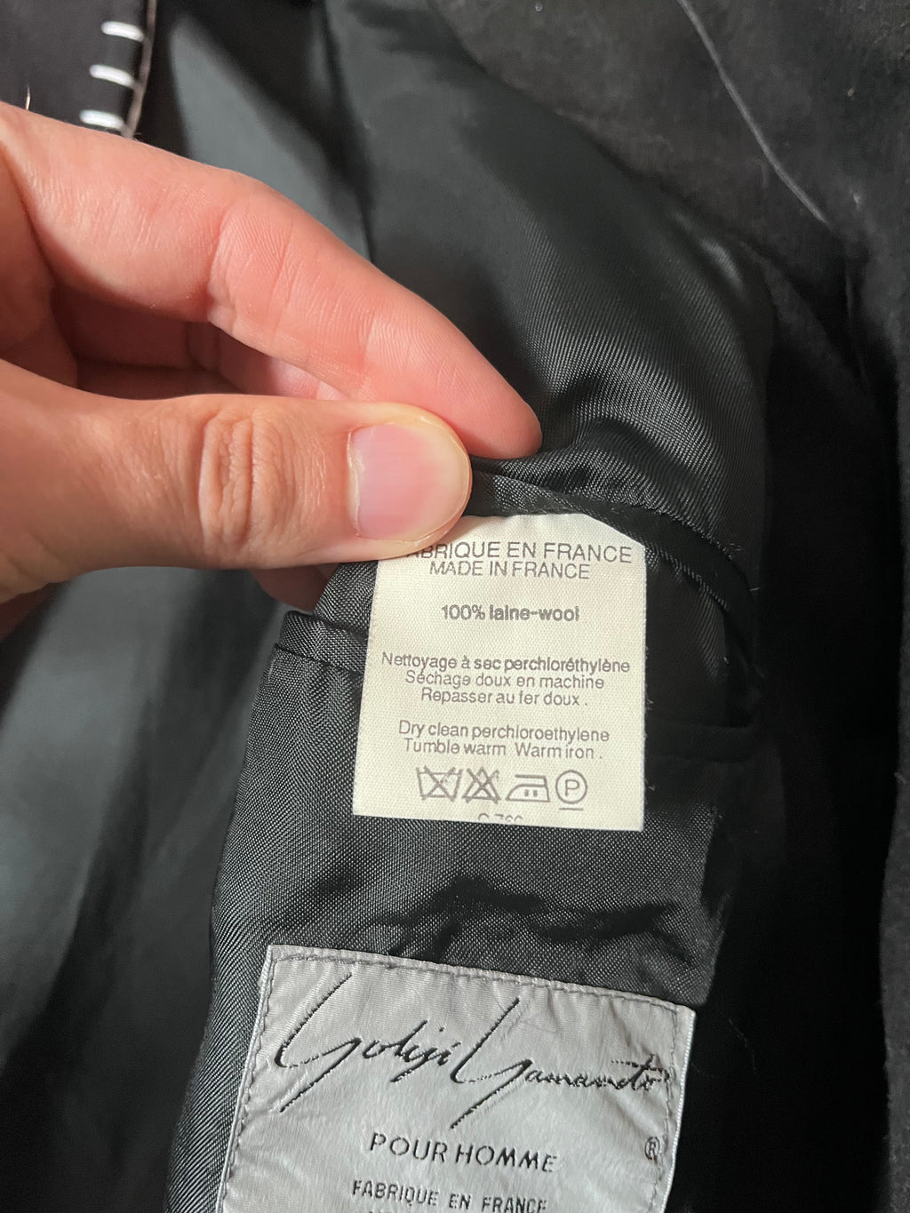 F/W 1996 Yohji Yamamoto Wool Archival Blazer Jacket Black Men - M