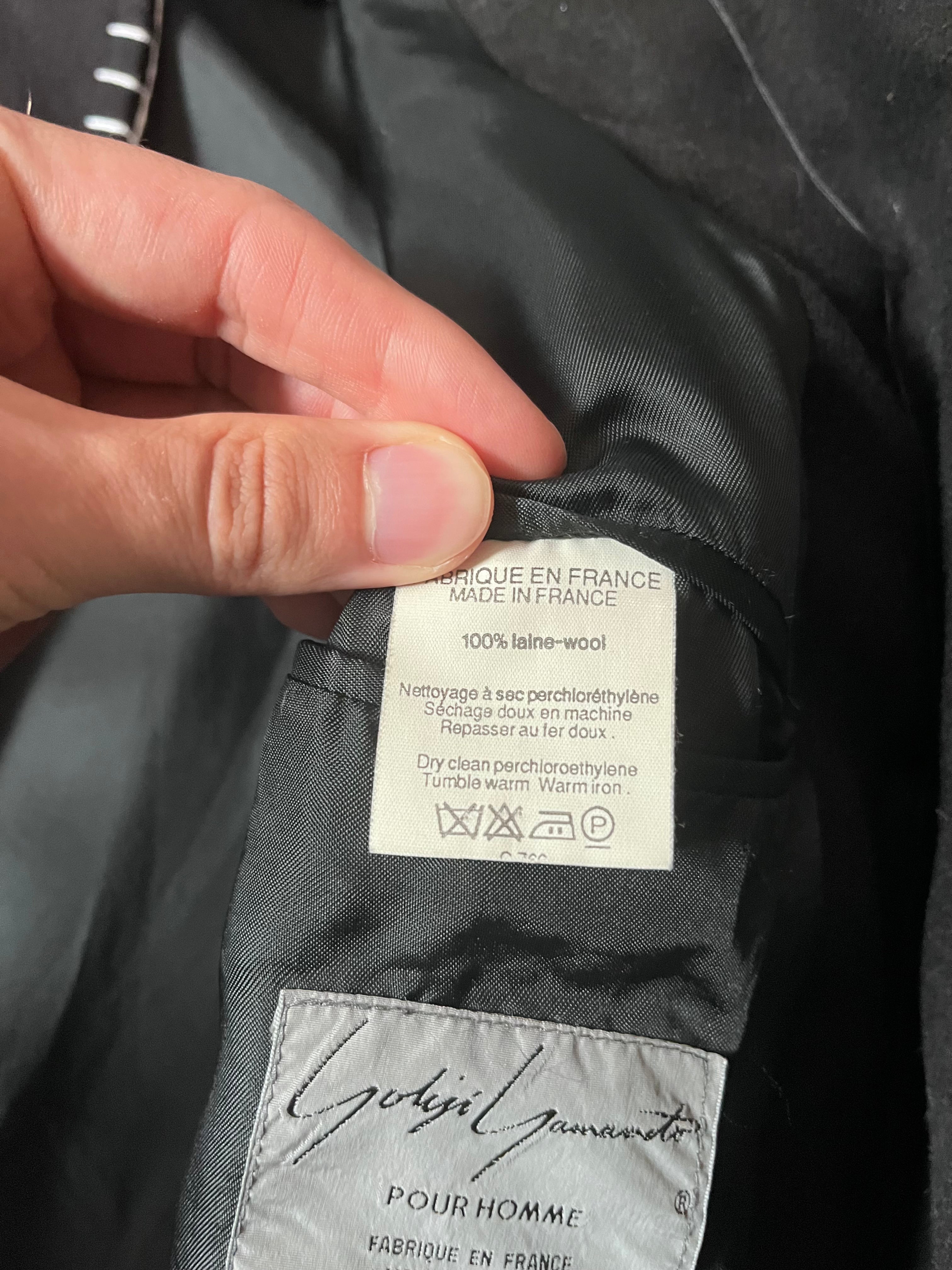 F/W 1996 Yohji Yamamoto Wool Archival Blazer Jacket Black Men - M