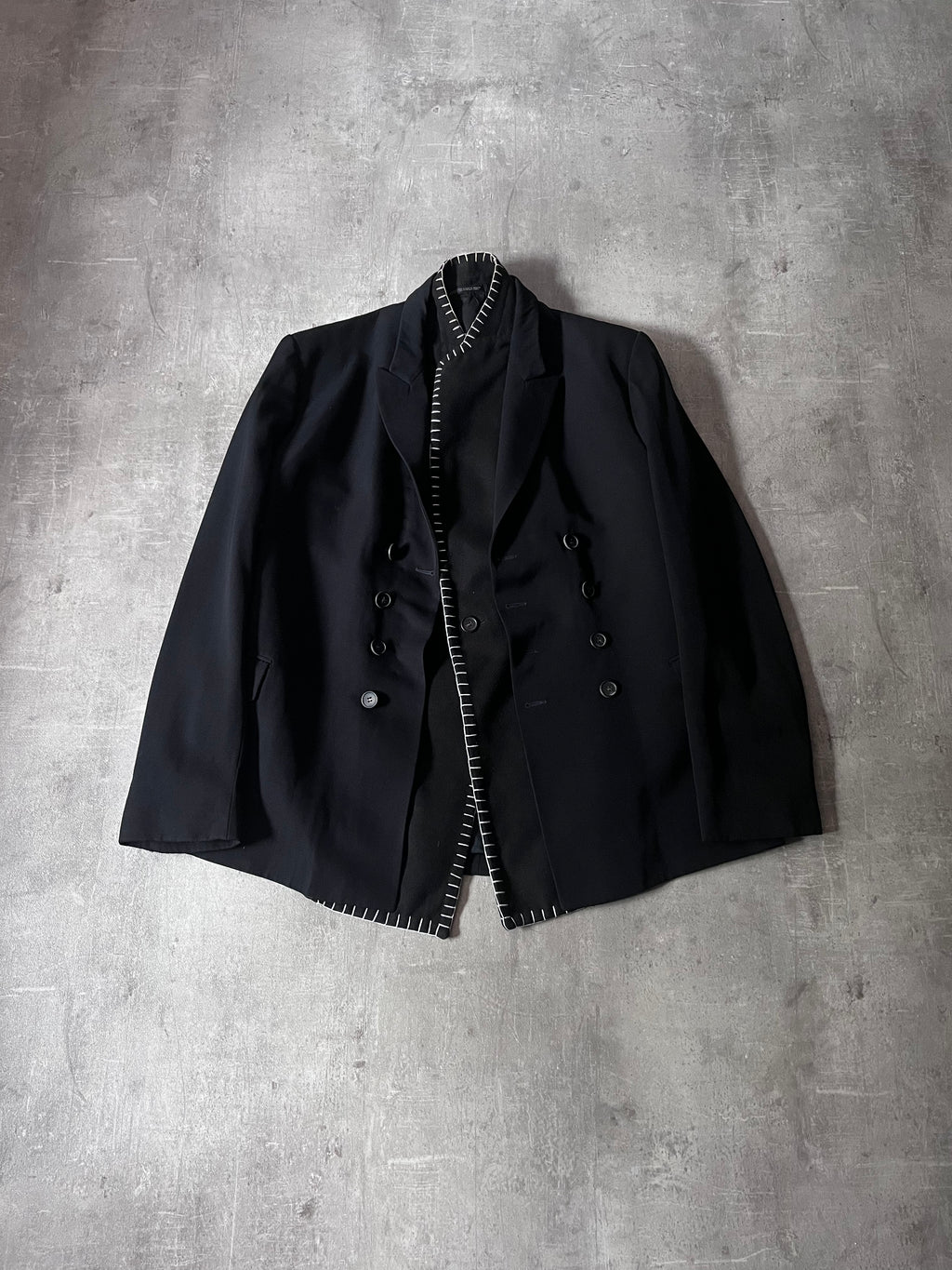 F/W 1996 Yohji Yamamoto Wool Archival Blazer Jacket Black Men - M