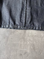 90s Carol Christian Poell Denim Polyurethane Waxed Cropped Jacket Blue Men - M