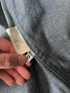 90s Carol Christian Poell Denim Polyurethane Waxed Cropped Jacket Blue Men - M