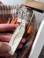 Loewe Leather Cropped Pants Orange Men - M