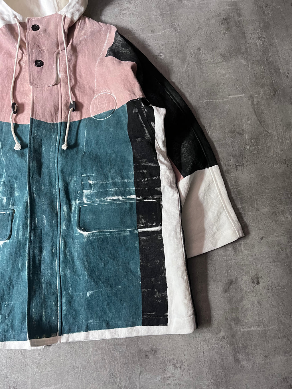 2020 Loewe by Jonathan Anderson ELN Woven Parka Linen Oversize Jacket Multicolor Men - S