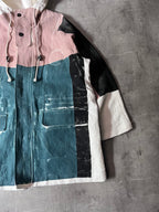 2020 Loewe by Jonathan Anderson ELN Woven Parka Linen Oversize Jacket Multicolor Men - S