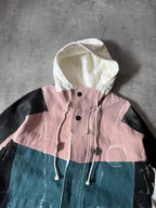 2020 Loewe by Jonathan Anderson ELN Woven Parka Linen Oversize Jacket Multicolor Men - S