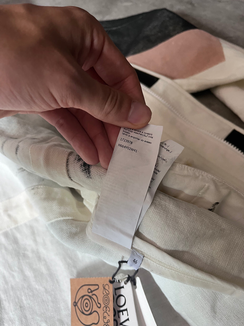2020 Loewe by Jonathan Anderson ELN Woven Parka Linen Oversize Jacket Multicolor Men - S