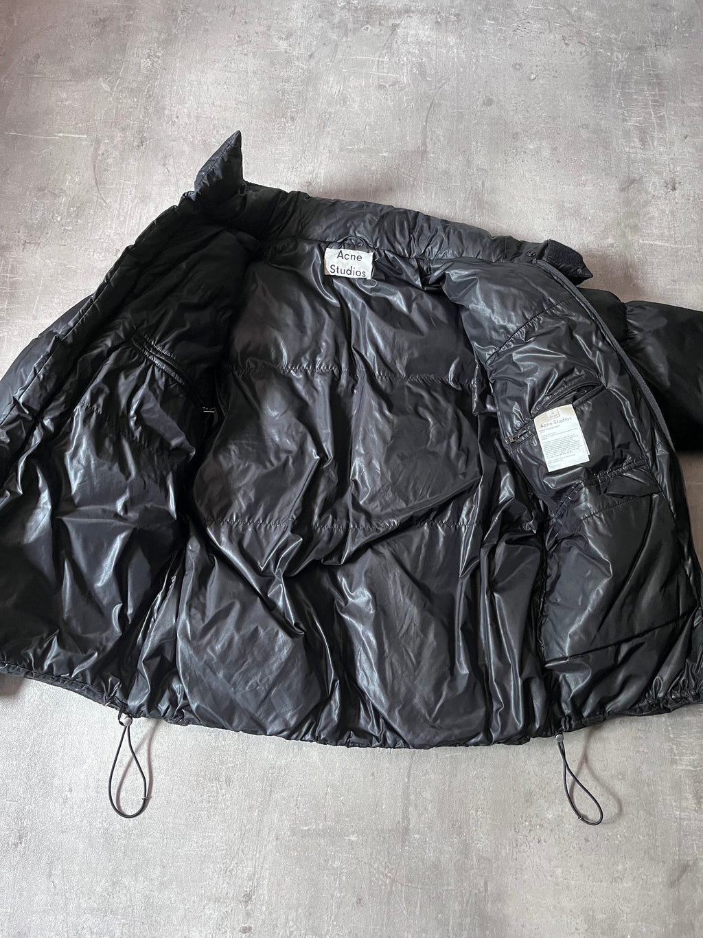 F/W 2017 Acne Studios MInus Gloss Down Puffer Jacket Black Men -  M