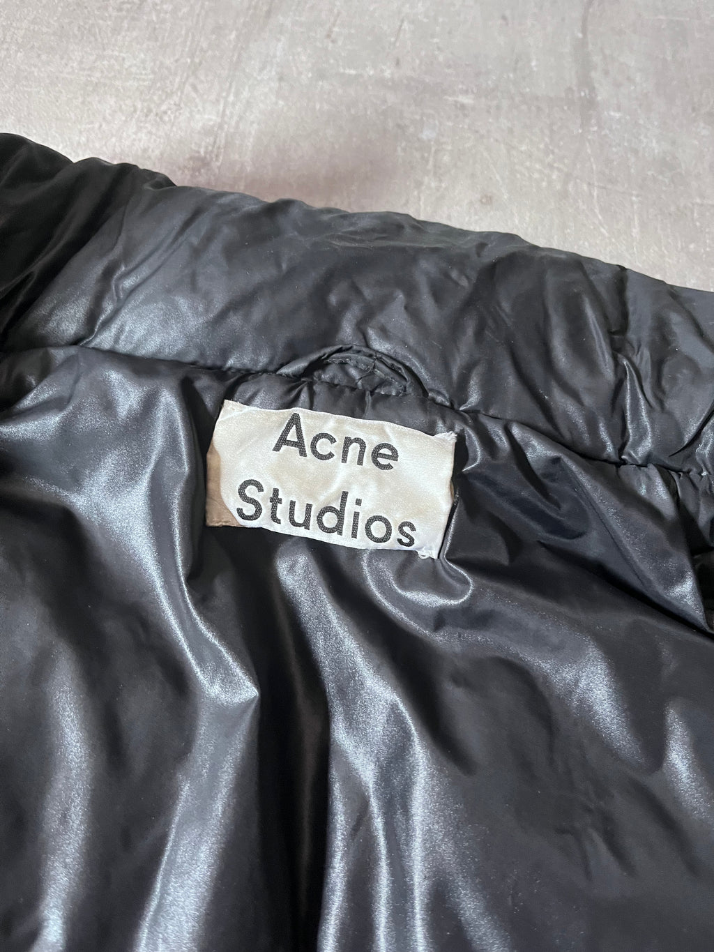 F/W 2017 Acne Studios MInus Gloss Down Puffer Jacket Black Men -  M