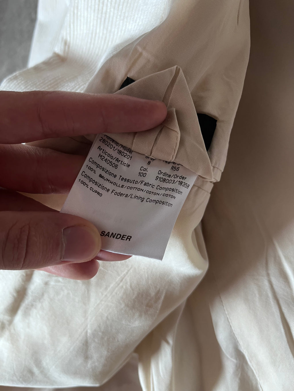 Jil Sander by Raf Simons Corduroy Suit Beige Men - XL