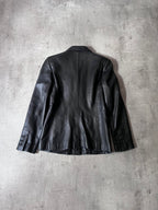 F/W 1998 Gucci by Tom Ford Leather Blazer Jacket Black Women - S