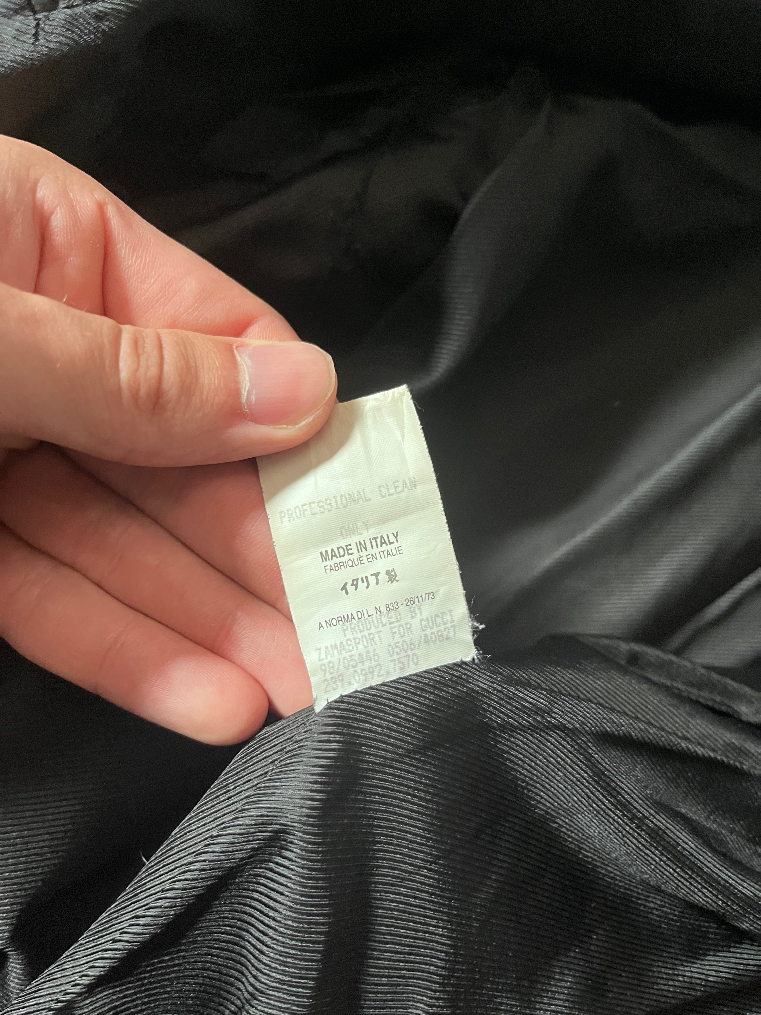 F/W 1998 Gucci by Tom Ford Leather Blazer Jacket Black Women - S
