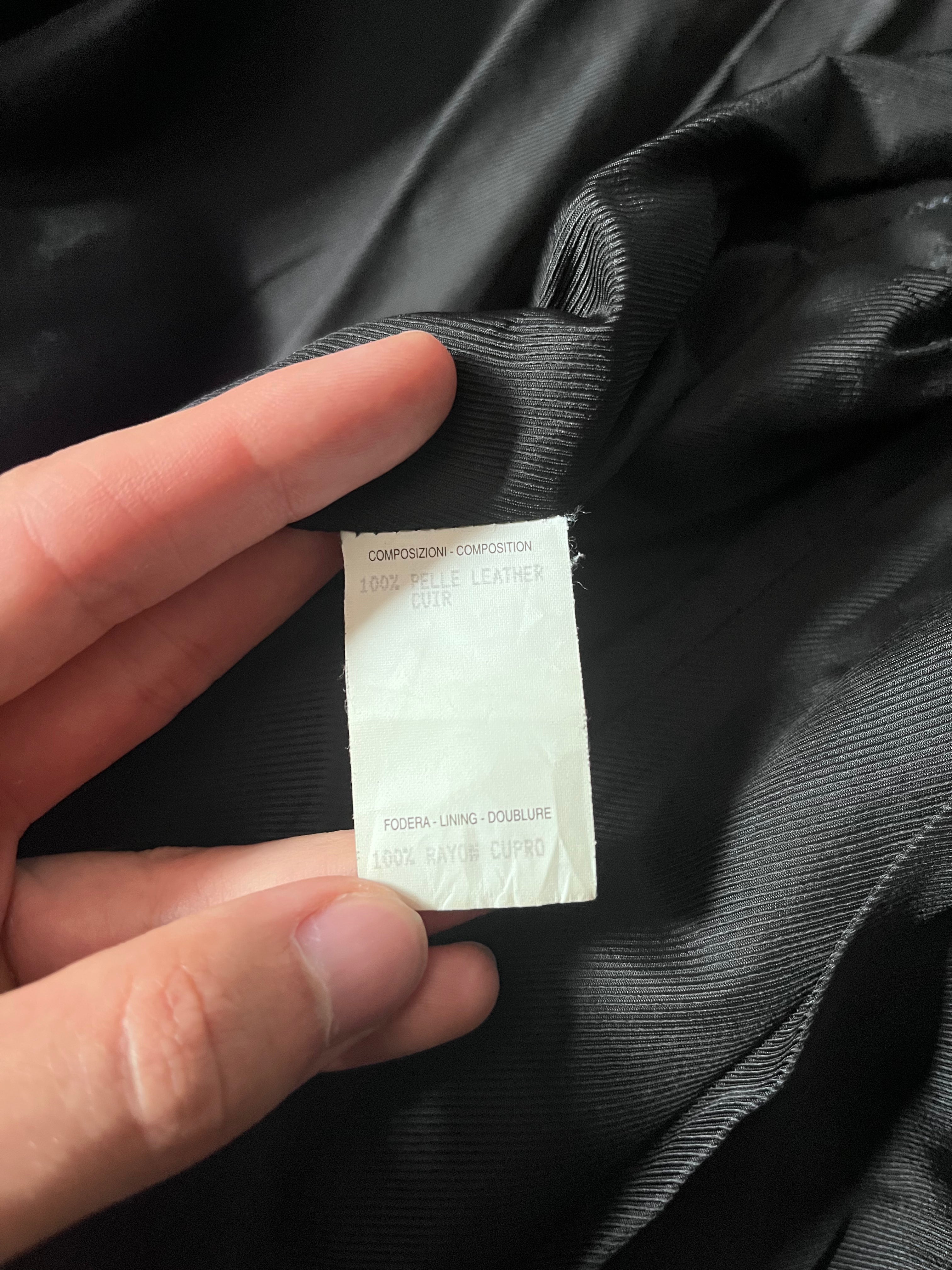 F/W 1998 Gucci by Tom Ford Leather Blazer Jacket Black Women - S
