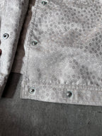 Dries Van Noten Polka Dot Silk Jacket Beige/White Women - L